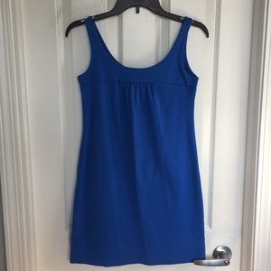 New York & Company Blue Cotton Shift Dress
